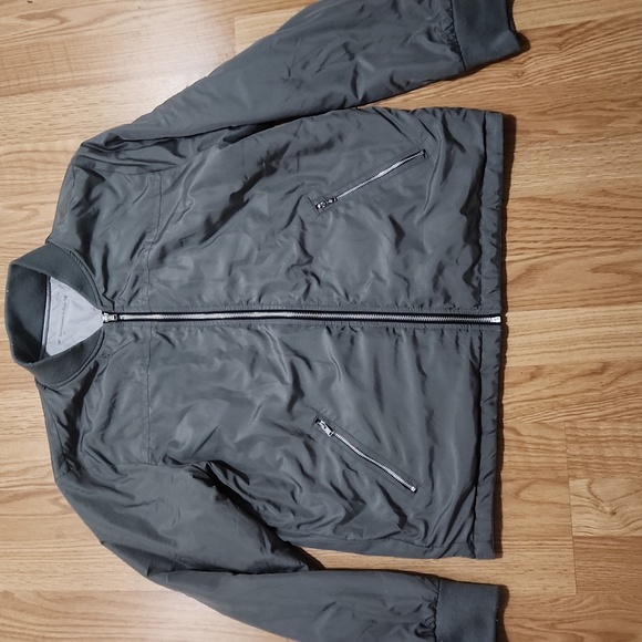 Abercrombie & Fitch Quilted Reversable Full Zip Womens Jacket Size Large - Picture 6 of 13